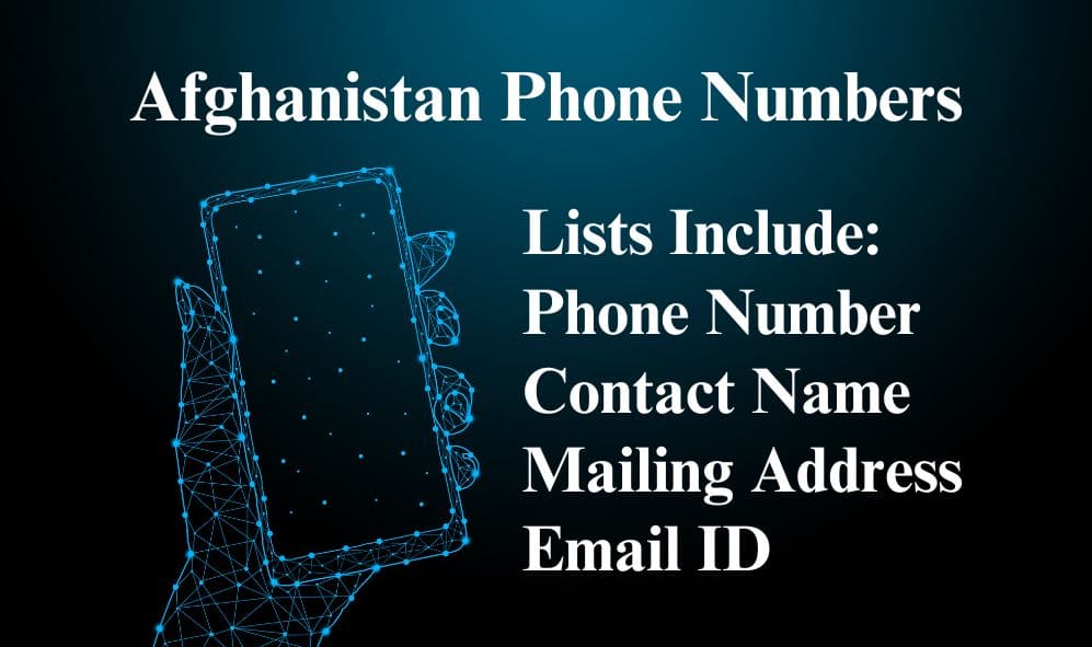 Afghanistan phone numbers