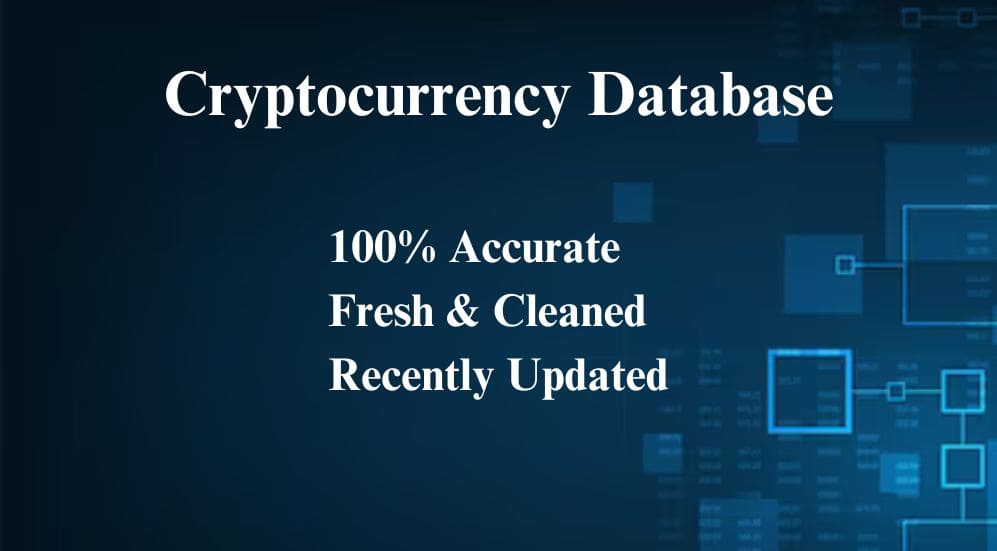 Cryptocurrency database