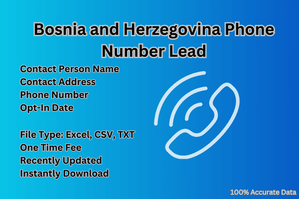 Bosnia and Herzegovina phone number lead