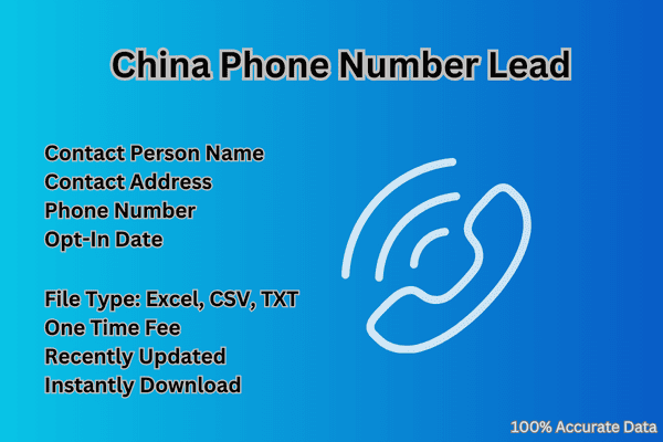 China phone number lead