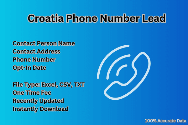 Croatia phone number lead