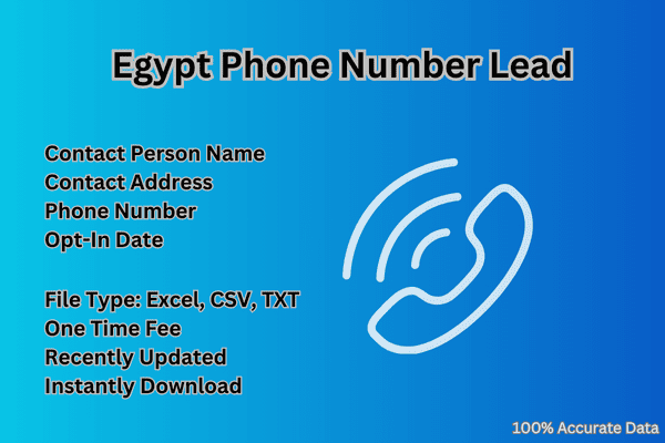 Egypt phone number lead