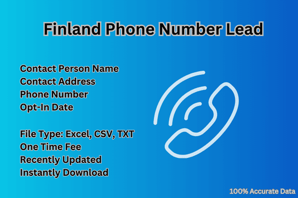 Finland phone number lead