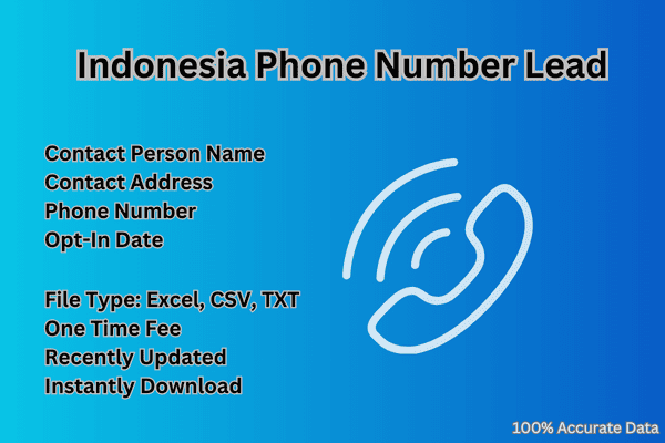 Indonesia phone number lead