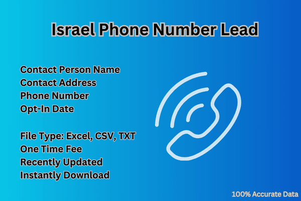 Israel phone number lead