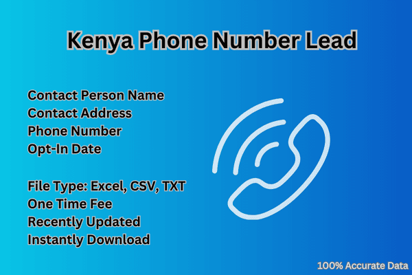 Kenya phone number lead