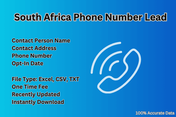 South Africa phone number lead