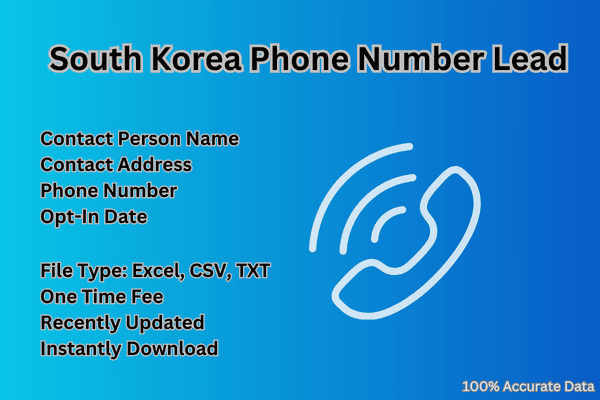 South Korea phone number lead