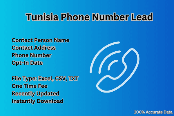 Tunisia phone number lead