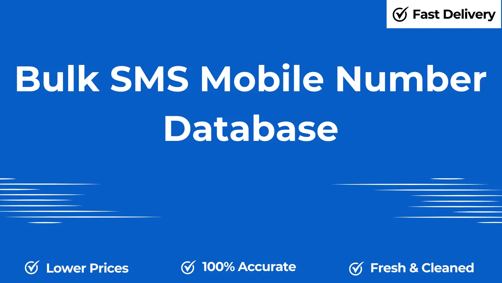 Bulk sms mobile number database