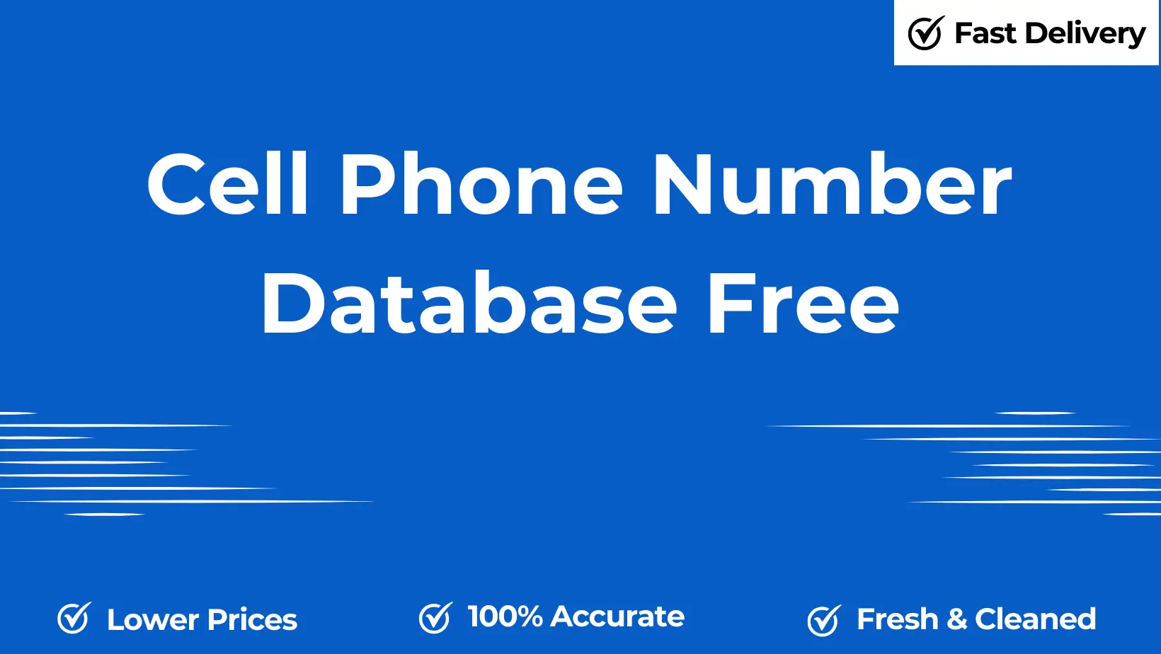 Cell phone number database free