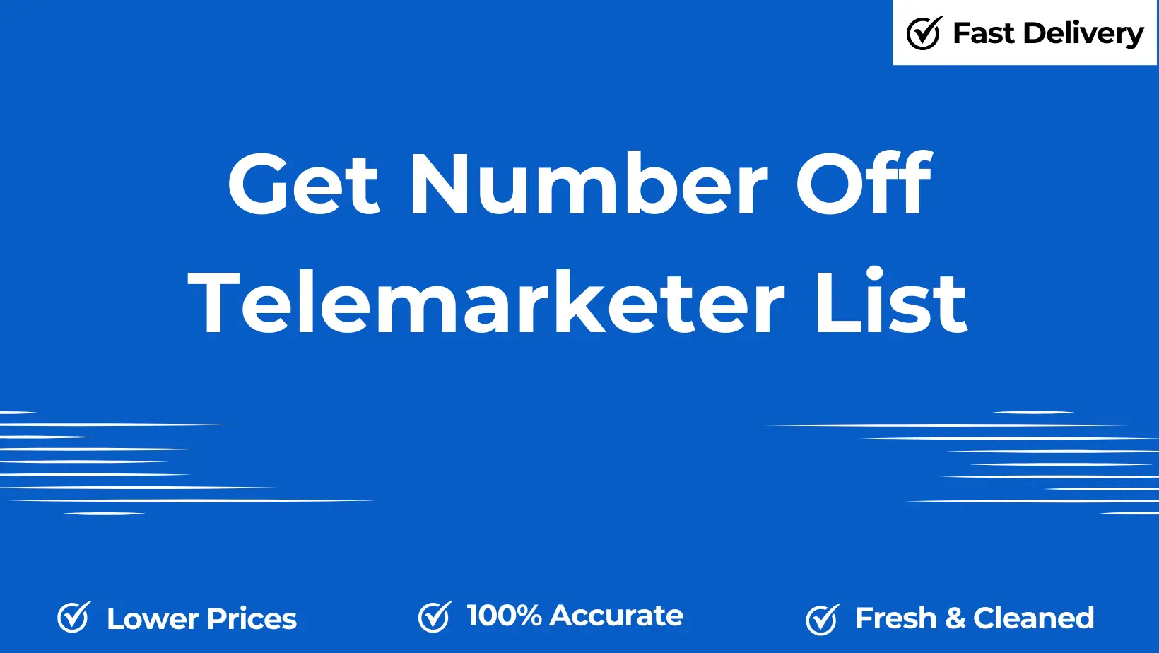 Get number off telemarketer list
