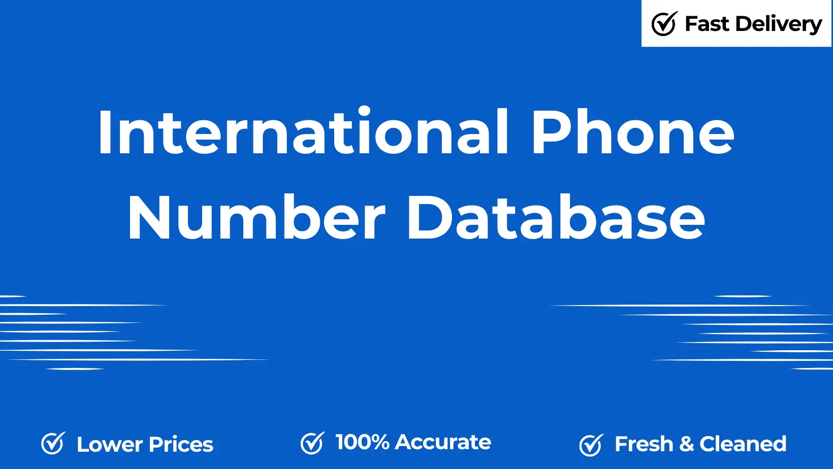 International phone number database