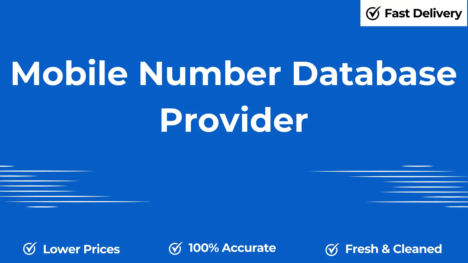 Mobile number database provider