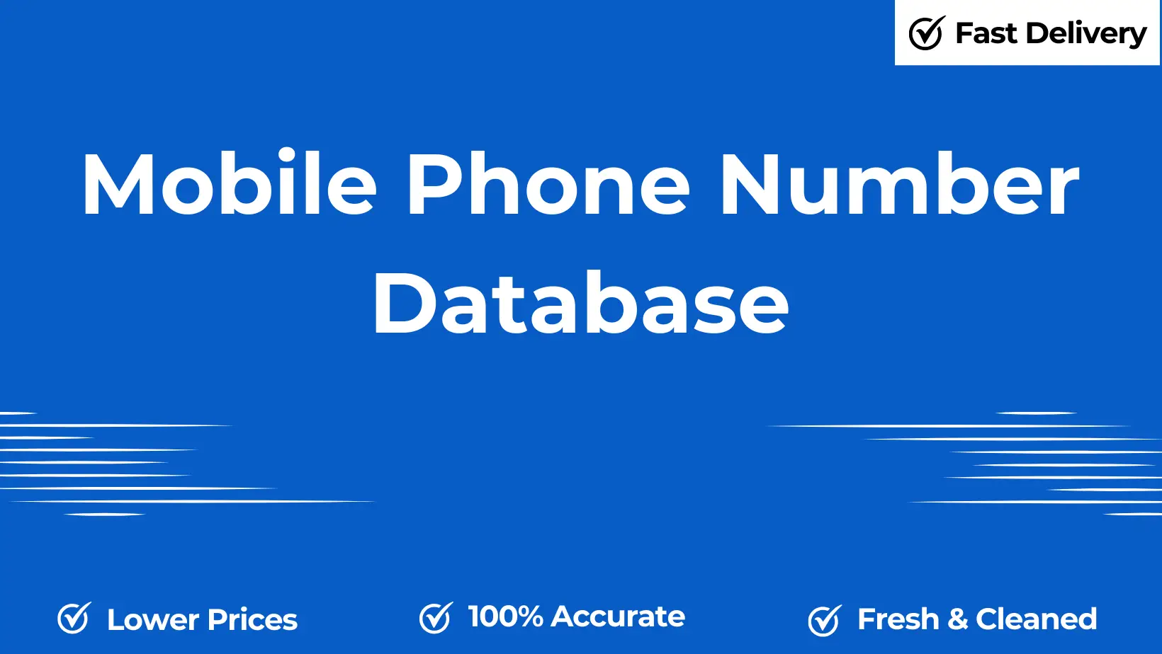 Mobile phone number database