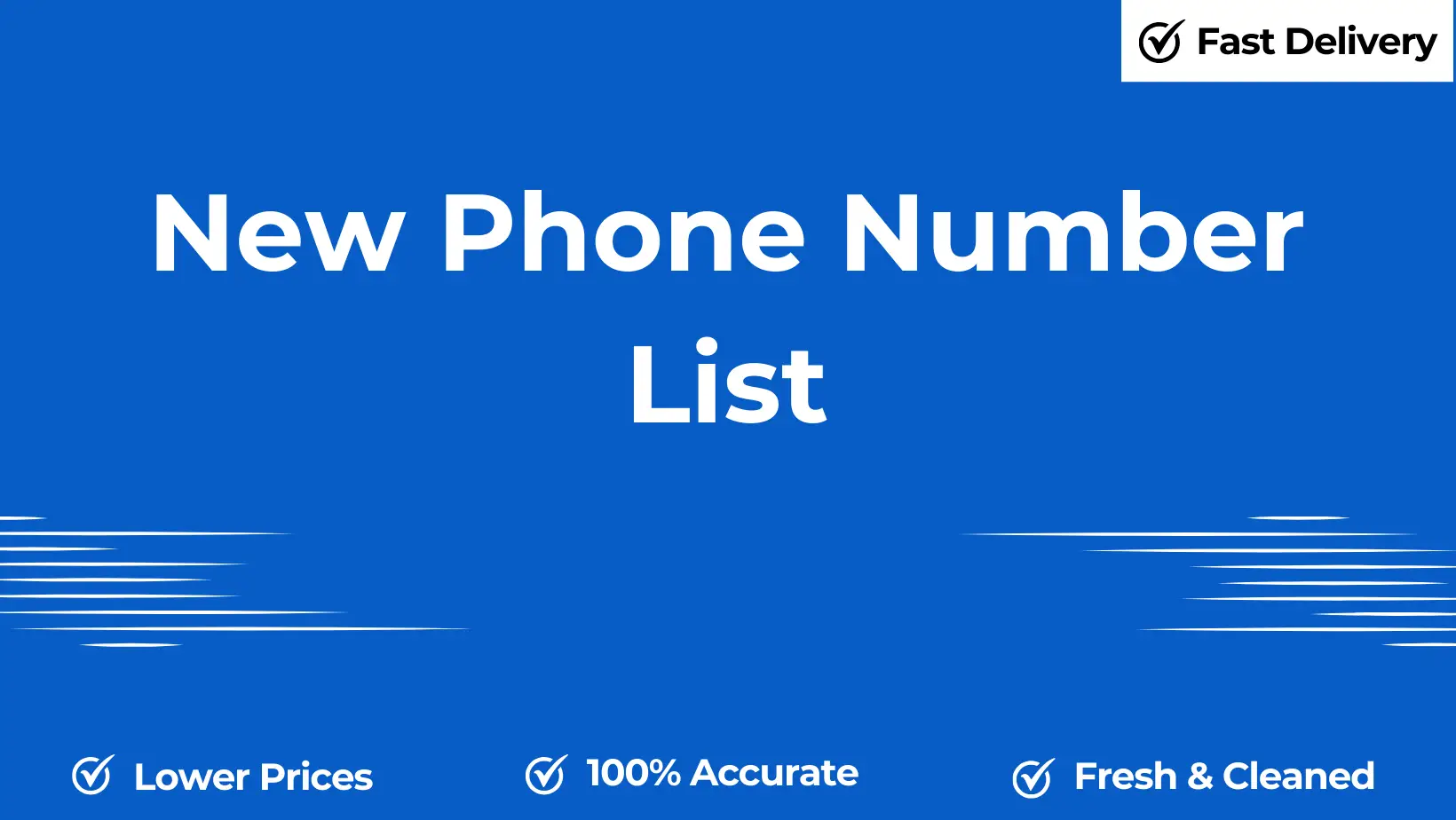 New phone number list
