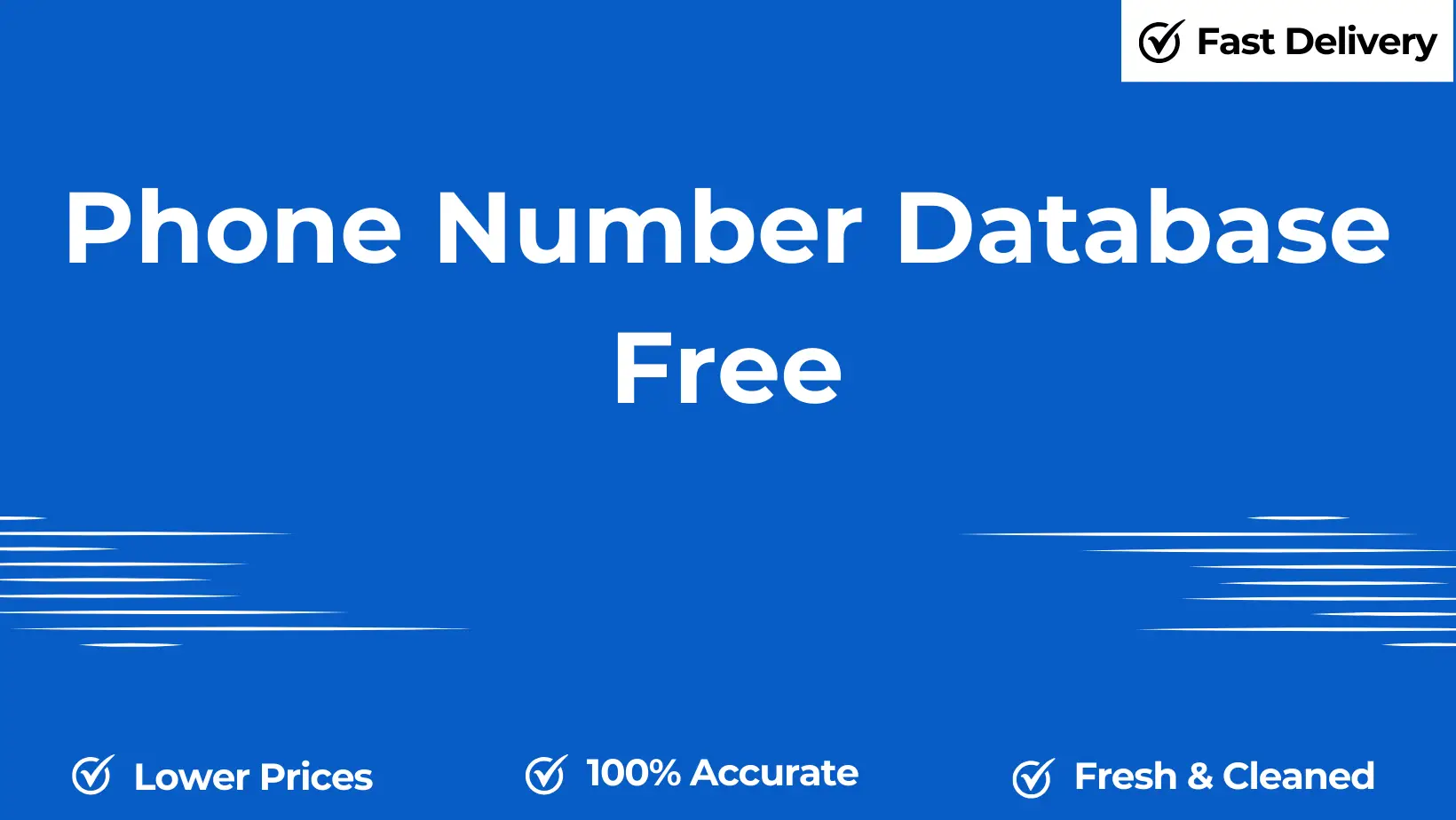 Phone number database free