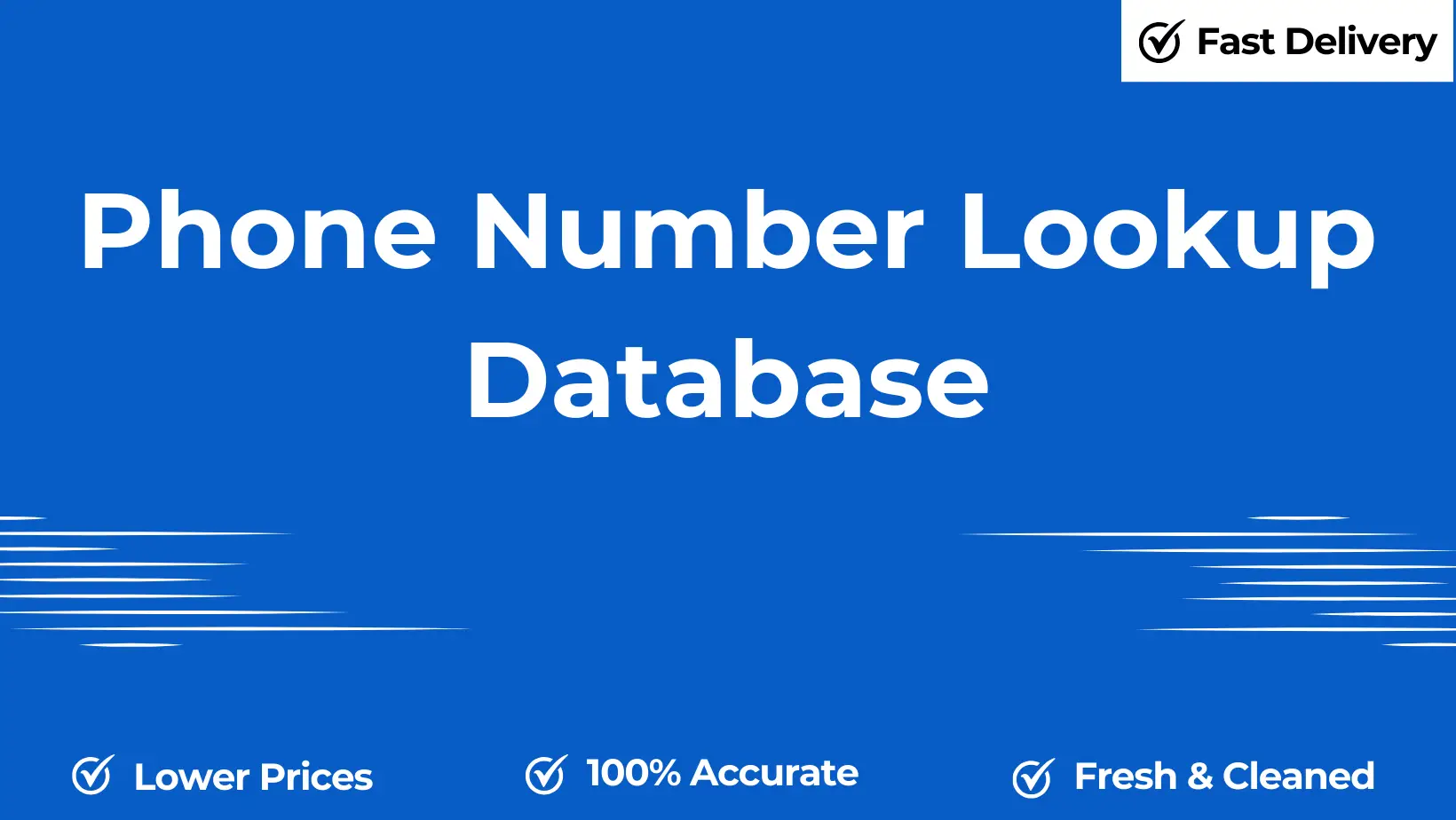 Phone number lookup database