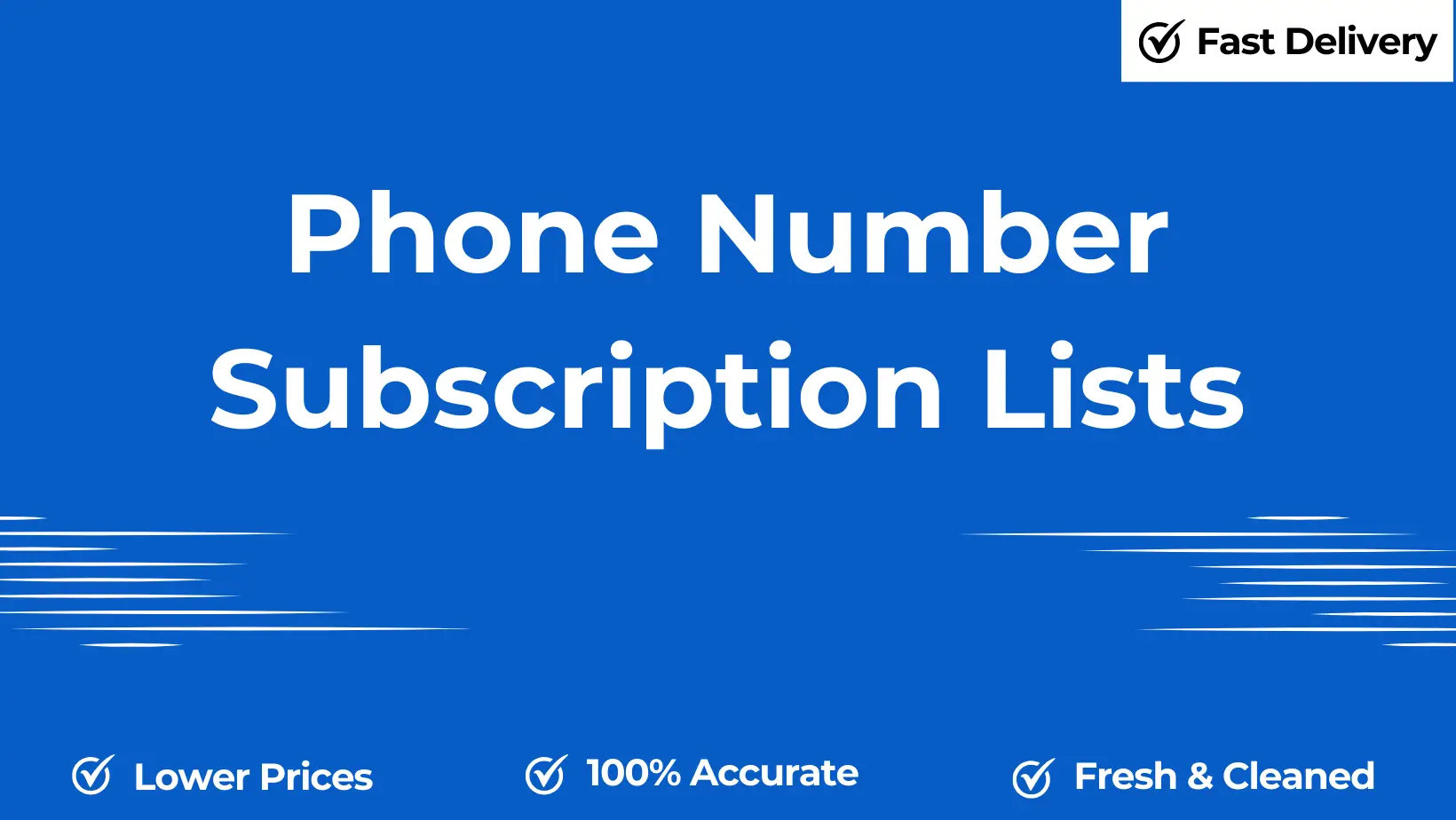 Phone number subscription lists
