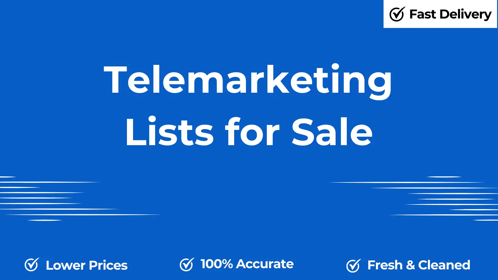Telemarketing lists for sale
