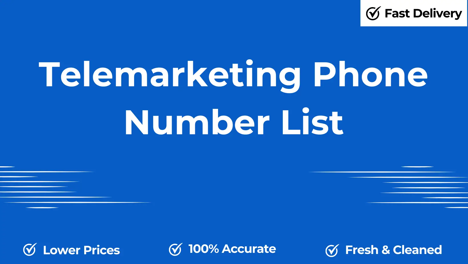 Telemarketing phone number list