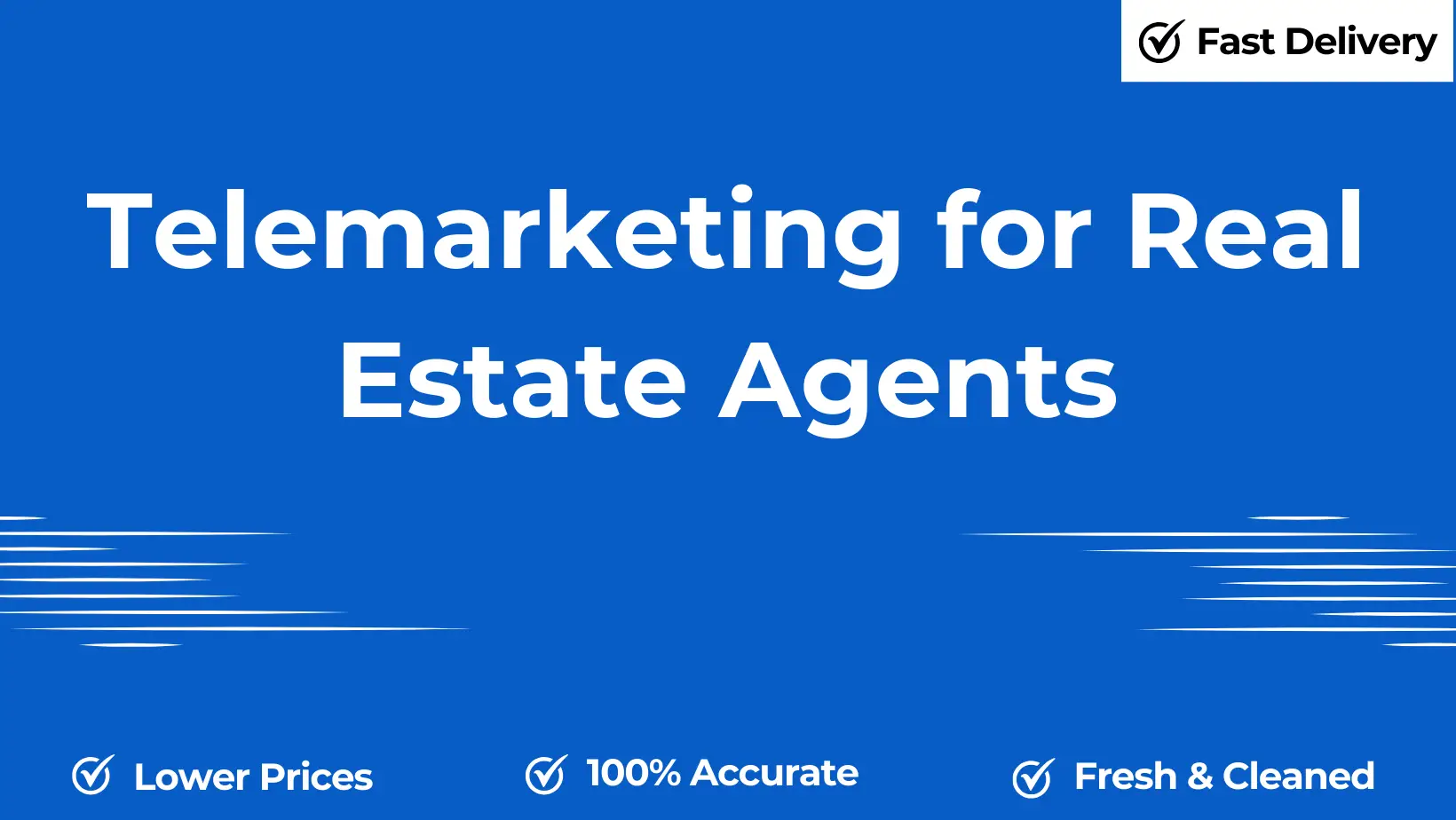 Telemarketing for real estate agents